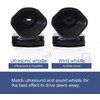 CITKOU 8Pcs Deer Whistles for Vehicles Wind Activated Black
