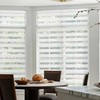 Zebra Blinds for Windows, White, 36 in (W) x 72