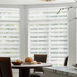 Zebra Blinds for Windows, White, 36 in (W) x 72 in (H)