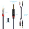 JOLGOO RCA to 1/4 Cable, Dual RCA to Dual 1/4