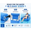 Inflatable Pool Lounger-1PC Foldable Inflatable Mattresses for Water Fun Swimming