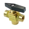 HongBoW Brass Instrument 3 Way Ball Valve L Port Panel
