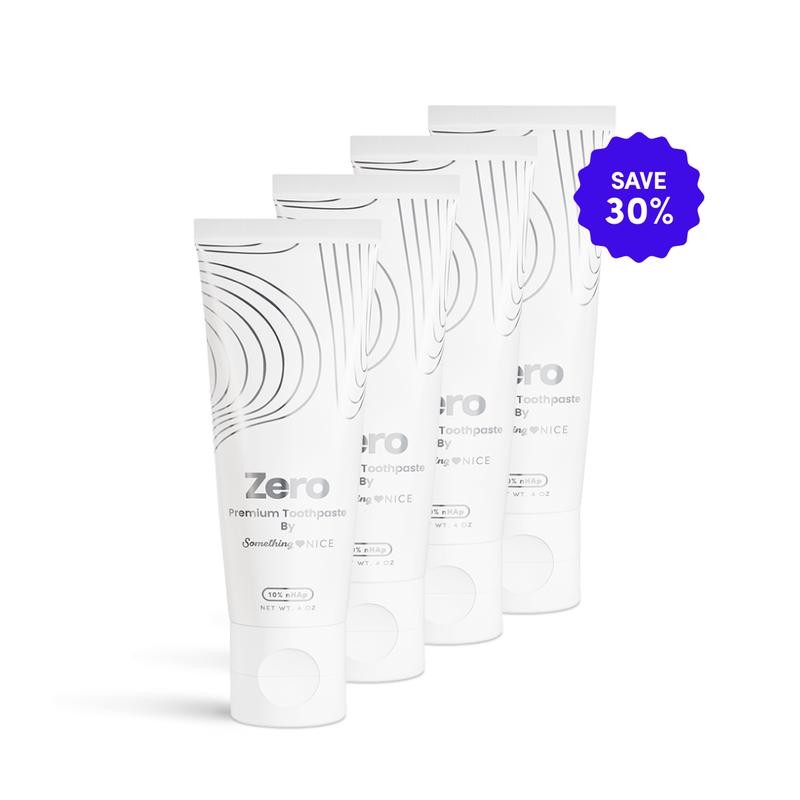 Something Nice Zero Premium Toothpaste with 10% Nano-Hydroxyapatite, Xylitol, and