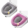 2 Pieces Thicker Soft Toilet Seat Covers with Handle, Toilet