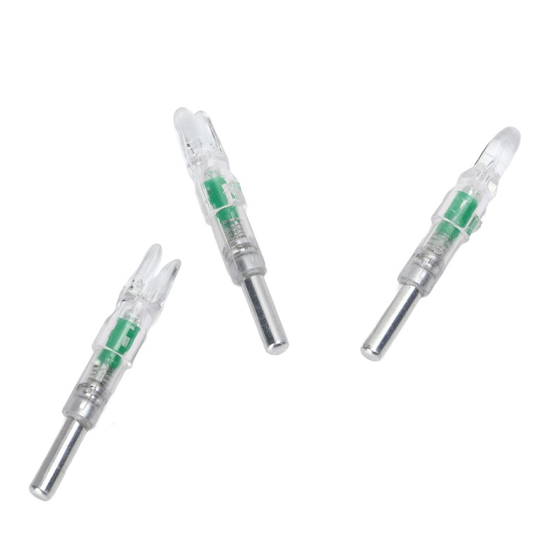 3PCS Archery Lighted Nocks Plastic Automatic with Switch 6.2mm Inner
