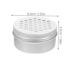 Gatuida 12pcs Hollowed Aluminum Screw Lid Tins Leak Rustproof Round Containers for Lip Balm Lotion Bars Spices Candy Compact Storage Jars