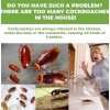 Moonspry Roach Repellent, Domestic Dormitory Kitchen Powerful Cleaning Cockroach