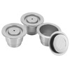 Coffee Capsule Set Stainless Steel Reusable Refillable Capsule Fit for
