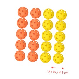 WHAMVOX 30pcs Indoor Golf Practice Balls Lightweight Training Balls Orange for All Skill Levels Golfing Accessory for Indoor and Outdoor Use