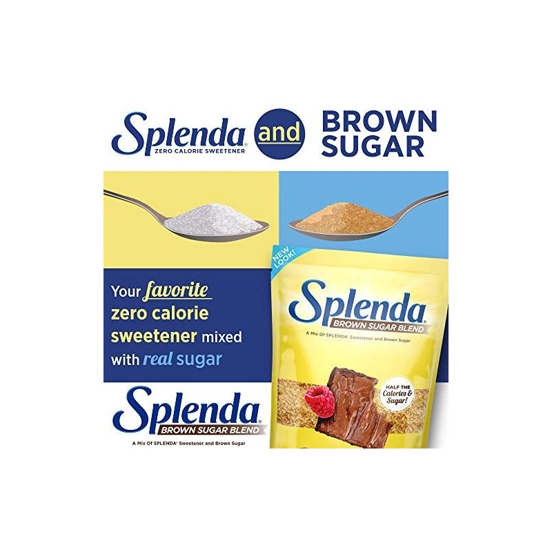 Splenda Brown Sugar Blend Low Calorie Sweetener For Baking, 3