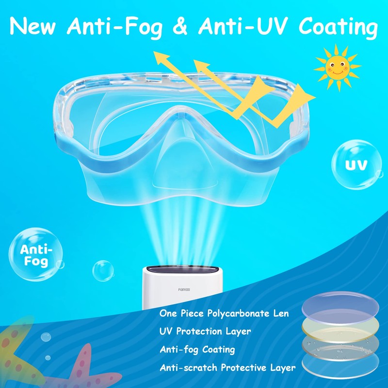Vvinca Children's diving goggles with fabric strap