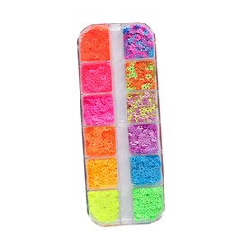 Outanaya DIY Nail Art Sequins Glitter Nail Confetti for Manicure Makeup for Festivals Parties Versatile for Nails Hair Decor