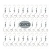 WEIBIAO Christmas Ornament Hooks - Silver Wire Hooks, Acrylic Jewelry