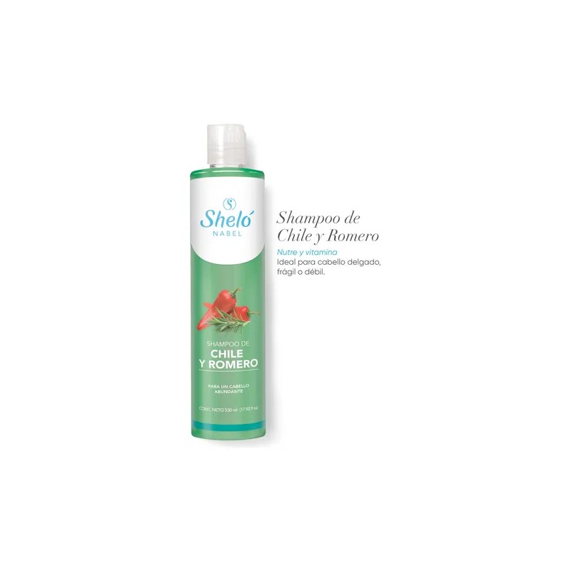 Shampoo Chile y Romero Sheló Nabel Hair Growth Shampoo with