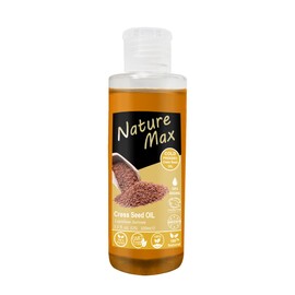 Nature Max Cresses Cress Oil Essential Oils Natural Undiluted Pure for Hair and Skin Care Cold Pressed Premium (1Pack = 3.38 oz / 100 ml) زيت حب الرشاد