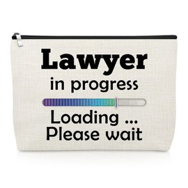 Lawyer Gifts Lawyer in Progress Makeup Bag Law School Graduation Gifts for New Attorney Paralegal Law Student Cosmetic Bag Attorney Christmas Birthday Presents for Daughter Best Friend Travel Pouch