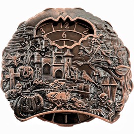 DND Spinner Metal Dice Unique Roulette Dice, D4,D6, D8, D10, D12,D20,D% 7-in-1 Metal dice, Perfect for D&D Dungeons and Dragons, RPG and Pathfinder Role Playing Games（Ancient Red Coppe- Spectre）