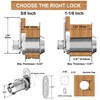 Hecfu 6 Pack Cabinet Locks with Keys, RV Cam Lock