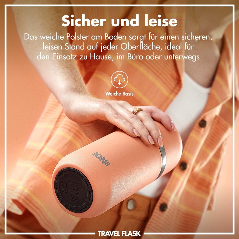ION8 Vacuum Insulated ThermoShield Bottle for Hot or Cold Drinks,