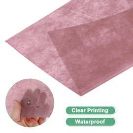 M METERXITY 38-Sheet Korean Cotton Wrapping Flower Paper, 11.8 Inch Waterproof Floral Wrapping Cotton Paper for Bouquets/Gift Packaging [Dark Pink]