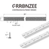 2PCS Piano Hinge 20" x 1" Stainless Steel Continuous &
