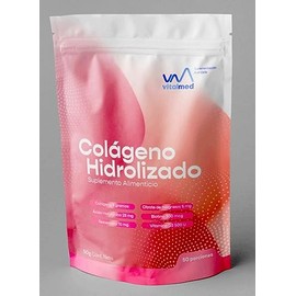 Colágeno Hidrólizado Adicionado con Vitamina C, Ácido Hialurónico, Resveratrol, Biotina y Vitamina D3. SABOR: Frutos Rojos
