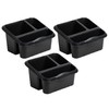 (Set of 3) 3 Compartment High Grade Plastic Sink Tidy