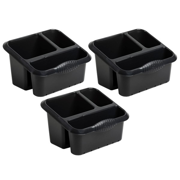 (Set of 3) 3 Compartment High Grade Plastic Sink Tidy