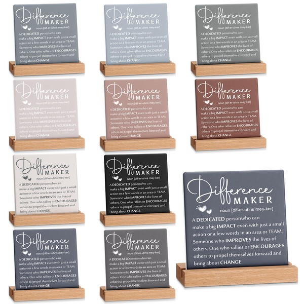 Roowest 10 Pcs Inspirational Desk Decor Thank You Gifts Motivational