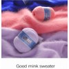 3 Balls Mink Cashmere Yarn, Luxury Fur Hairy Long Plush