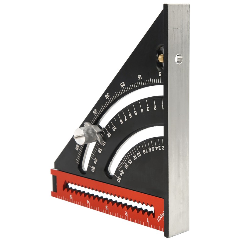 Triangle Angle Ruler Woodworking Folding Aluminum Alloy Measuring Tools 0