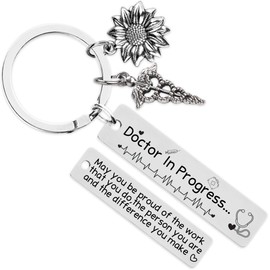 Doctor Medical Students Gifts Keychain - Women Men Doctor's Gift, Key Chains for Future New Doctors, Md Med Student Graduation Present, Pendant Keyring for Colleague Nurses, Thanksgiving, Christmas