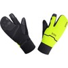 GORE WEAR Thermo Split Gloves, Gore-Tex Infinity, 7, Black/Neon Yellow