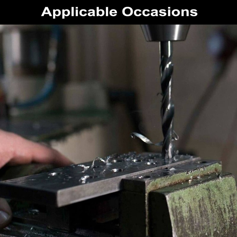 NORTOOLS 19 Pieces HSS Drill Bits with Round Shank and