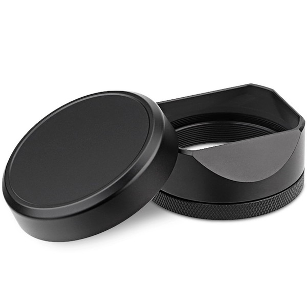 Haoge Black Metal Square Lens Hood for Fuji Fujifilm X100VI