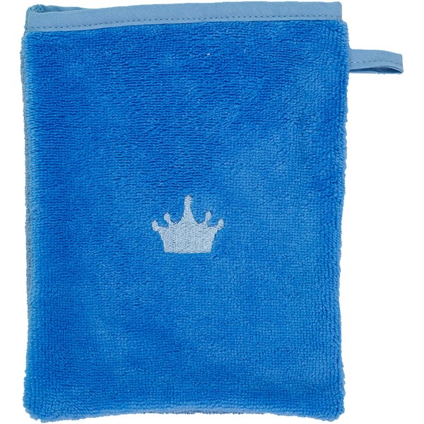 Smithy Baby Crown, Cotton Microfibre Terry Cloth, Wash Mitt for Children, Boys and Girls, Gift for Birth