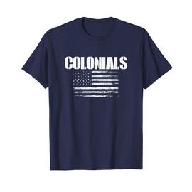 Albert Gallatin Colonials USA Flag Pride T-Shirt