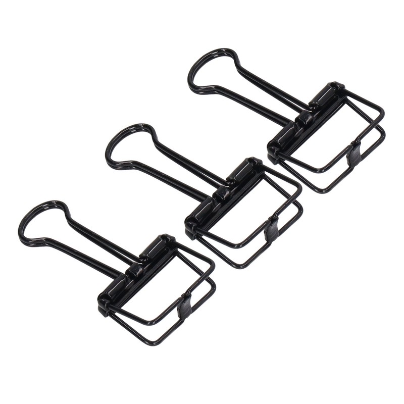 80Pcs Hollow Binder Clips 0.7in Sturdy Metal Hollow Out Strong