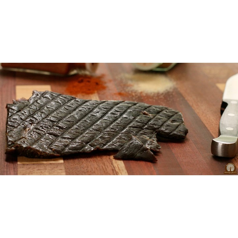 Mahogany Smoked Meats: Teriyaki Elk Jerky - 8oz