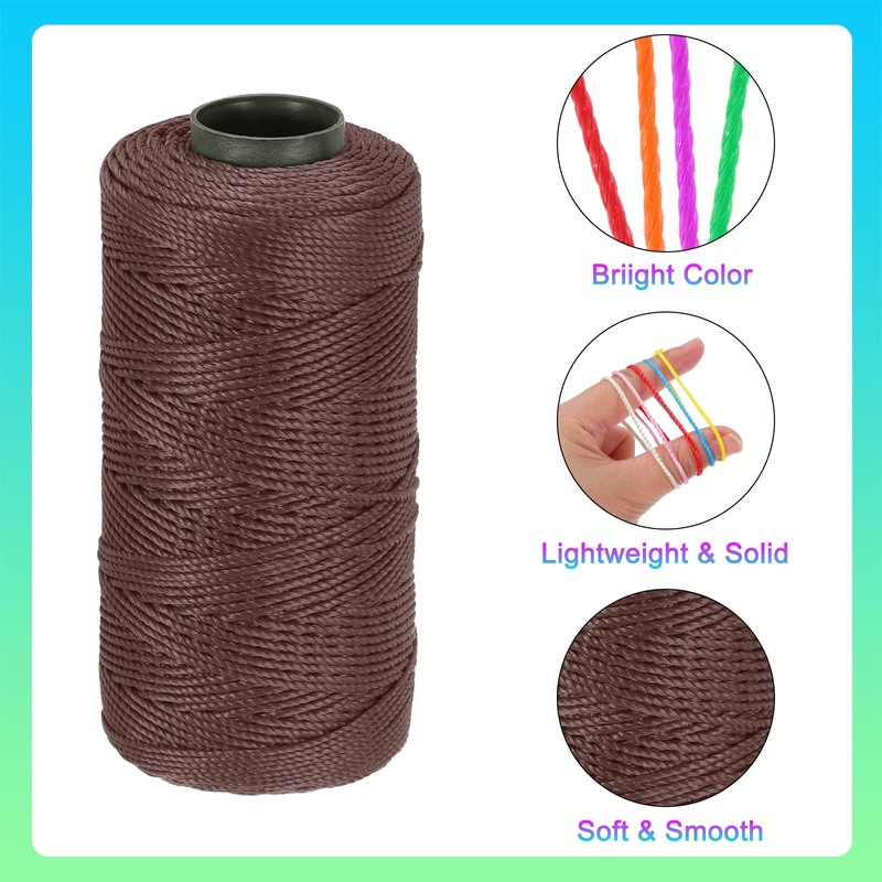 MECCANIXITY Nylon String 3 Strands Twisted Mason Line 1.5mm x