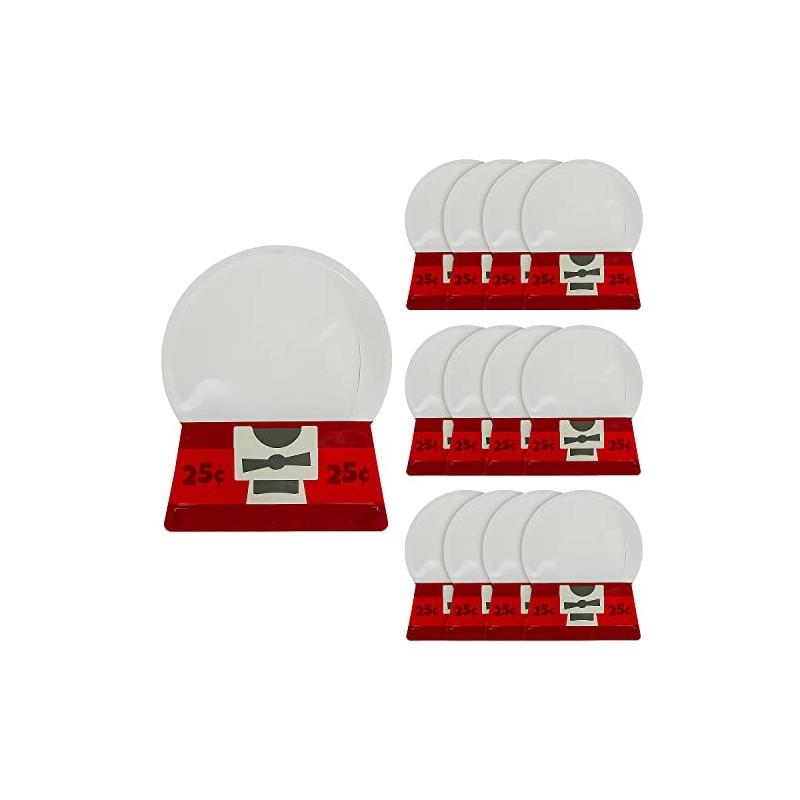 Fun Express Gumball Machine-Shaped Goody Bags - 12 Pieces