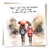 Condolences Card - Maybe I can’t stop the downpour but