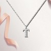 S925 Silver Initial Necklace for Women A-Z Letter Necklace Dainty