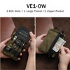 VIPERADE VE1-OW Small EDC Pocket Pouch, Waxed Canvas EDC Organiser