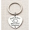 Hedgehog Keyring Hedgehog Keychain Silver Hedgehog Gift Just A Girl