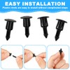 Adiwo Plastic Rivet Fasteners, 60 PCS Car Body Retainer Clips