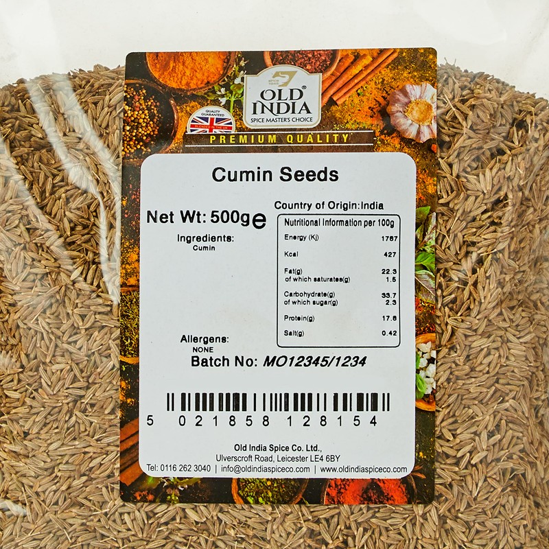 Old India Cumin Seeds 500g