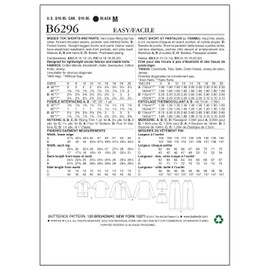 Butterick Pattern 6296, Misses Top,Shorts and Pants,Sizes 14-22, Cotton, Multi-Colour, E5 (14-16-18-20-22)