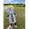 Grumpy Cartoon Character Golf Driver Headcover – PU Leather |