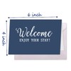 Hotel & Motel Greeting Cards,4x6 inch Welcome Enjoy Your Stay